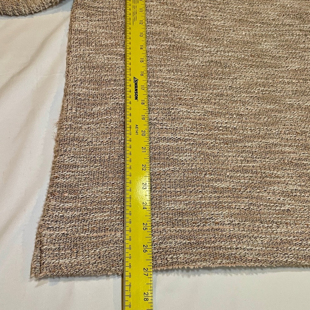 LOFT Women's Beige and Peach Crew Neck Sweater, Lightweight, Sz L - Picture 10 of 12